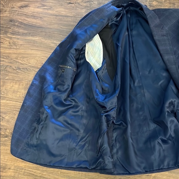 Men’s Ralph Lauren Dark Blue Checkered Blazer, Sz. XXL - Picture 5 of 11